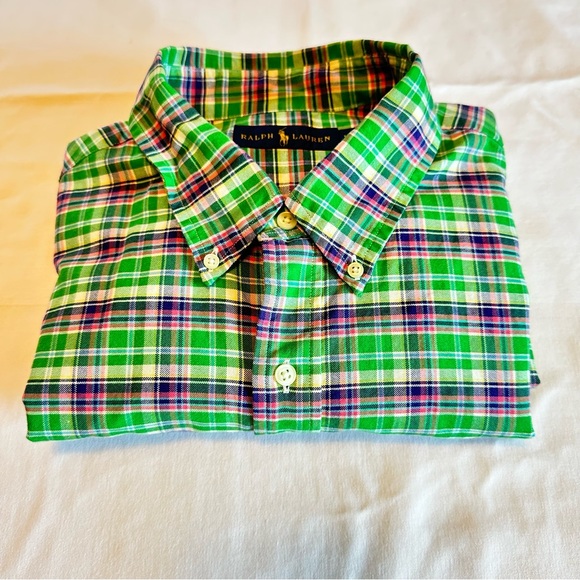 Ralph Lauren Other - Ralph Lauren Men’s XL LongSleeve Plaid ButtonDown Shirt Green, Navy, Pink, White